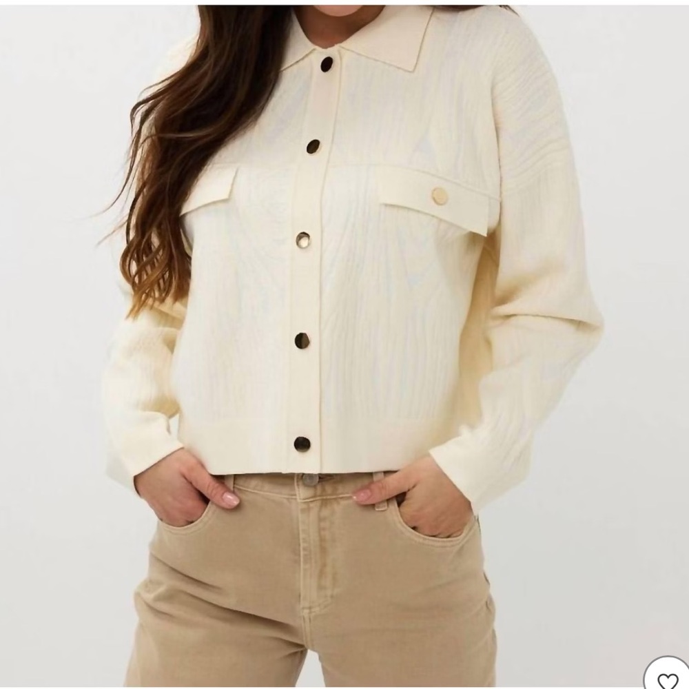 ESQUALO CARDIGAN JACQUARD 2TONE
